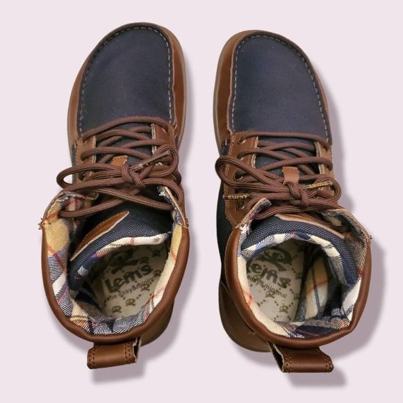 Lems Size 45 Boulder Boot Navy/Stout Leather Canvas Nylon Ankle Boots Men’s 11.5 - Picture 6 of 8